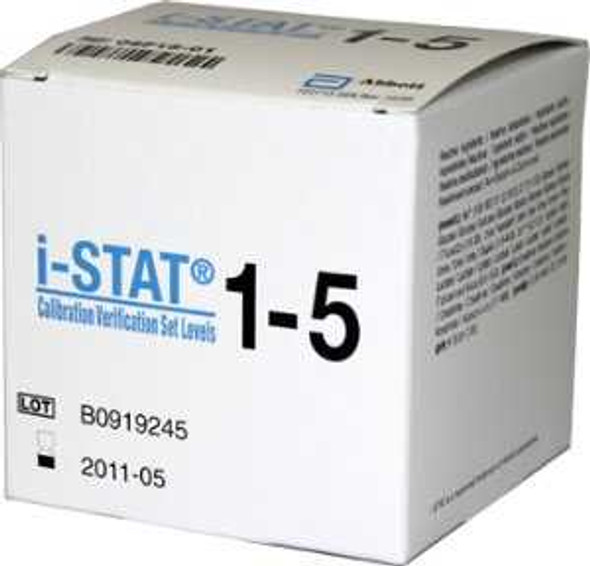 Calibration Verification Set i-STAT 20 X 1.7 mL For i-STAT Point-of-Care Analyzer 06F1501 Box/1 06F1501 ABBOTT POINT OF CARE 581765_BX