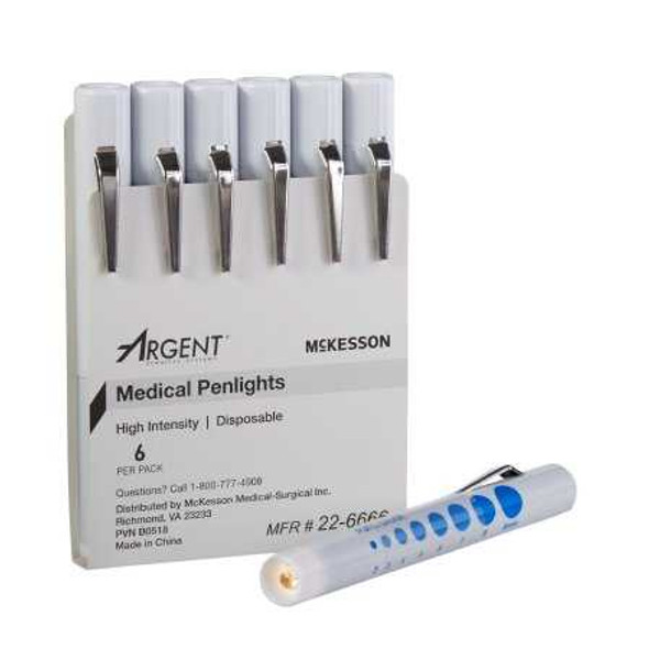Penlight Medi-Pak White Light 4-1/2 Inch Disposable 22-6666 Pack/6 22-6666 MCK BRAND 193987_PK