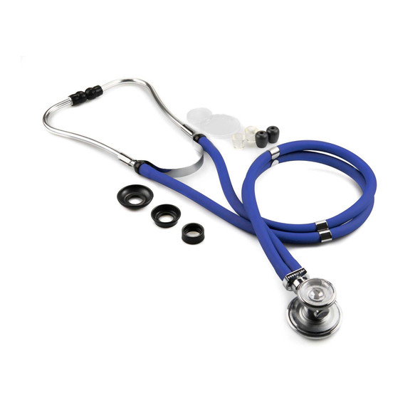 Sprague - Rappaport Stethoscope McKesson LUMEON Royal Blue 2-Tube 22 Inch Tube Double Sided Chestpiece 01-641RBGM Each/1 01-641RBGM McKesson LUMEON 363733_EA