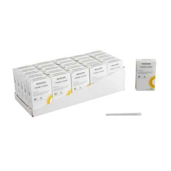 Oral / Rectal Thermometer Probe Cover McKesson LUMEON For LUMEON Oral / Axillary and Rectal Electronic Thermometers 500 Disposable Covers per Box 3072 Box/500 - 46252500 3072 MCK BRAND 855094_BX