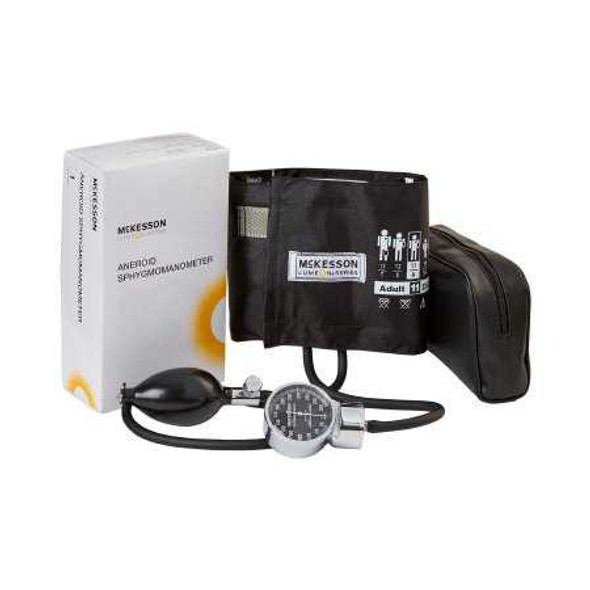 Aneroid Sphygmomanometer McKesson LUMEON Pocket Style Hand Held 2-Tube Adult Arm 01-700-11ABKGM Box/1 01-700-11ABKGM MCK BRAND 803183_BX
