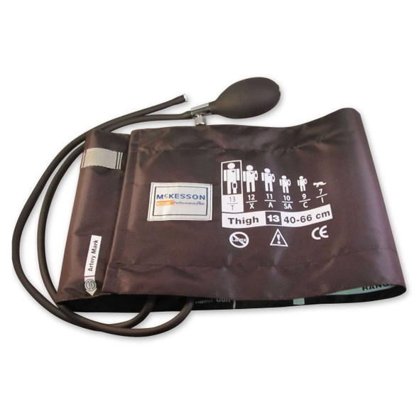 Cuff 2-Tube with Inflation Kit McKesson LUMEON Thigh Thigh 40 to 66 cm Limb Circumference Nylon 01-865-13TBRGM Box/1 01-865-13TBRGM MCK BRAND 850936_BX