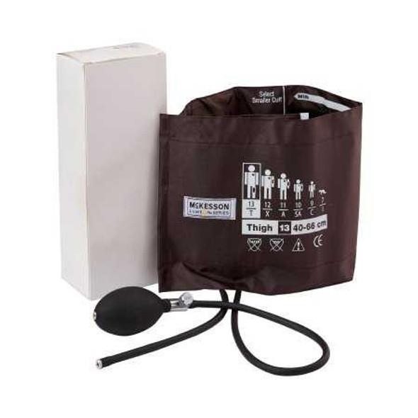 Cuff 2-Tube with Inflation Kit McKesson LUMEON Thigh Thigh 40 to 66 cm Limb Circumference Nylon 01-865-13TBRGM Box/1 01-865-13TBRGM MCK BRAND 850936_BX