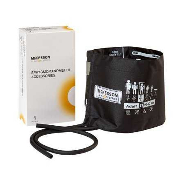 Cuff 2-Tube Bladder McKesson LUMEON Adult Arm 23 to 40 cm Limb Circumference Nylon 01-845-11ABK-2GM Box/1 01-845-11ABK-2GM MCK BRAND 803203_BX
