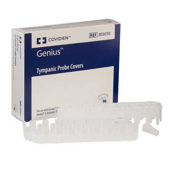 Tympanic Thermometer Probe Cover Genius 2 For Genius 2 Tympanic Thermometer 16 Disposable Covers per Cassette 303030 Box/96 303030 KENDALL HEALTHCARE PROD INC. 563902_BX