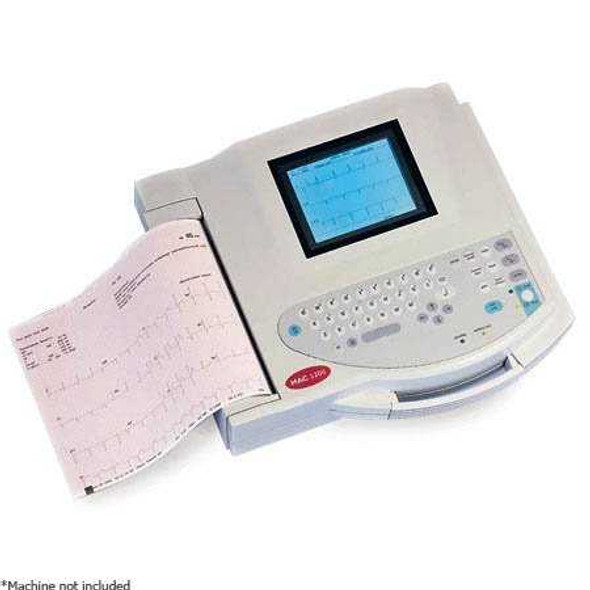 ECG Recording Paper GE Thermal 8-1/2 X 11 Inch Z-Fold Red Grid 2009828-061 Case/16 - 82802509 CAREFUSION SOLUTIONS LLC 457927_CS