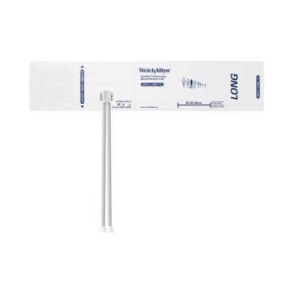 Blood Pressure Cuff 2-Tube Flexiport Adult Long Fabric SOFT-11L-2MQ Each/1 SOFT-11L-2MQ WELCH ALLYN 690634_EA
