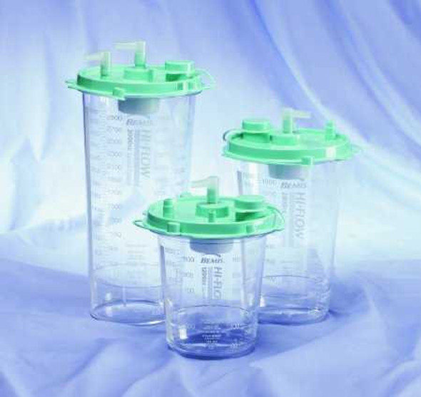 Suction Canister Hi-Flow 2000 mL Self Sealing Lid 494410 Case/48 494410 BEMIS HEALTHCARE 161357_CS