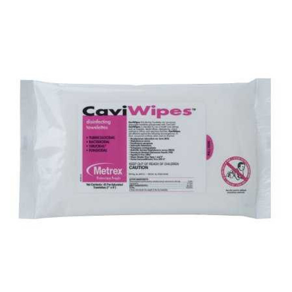 Surface Disinfectant CaviWipes Wipe 45 Count Pack Manual Pull 13-1224 Pack/45 METREX 651840_PK
