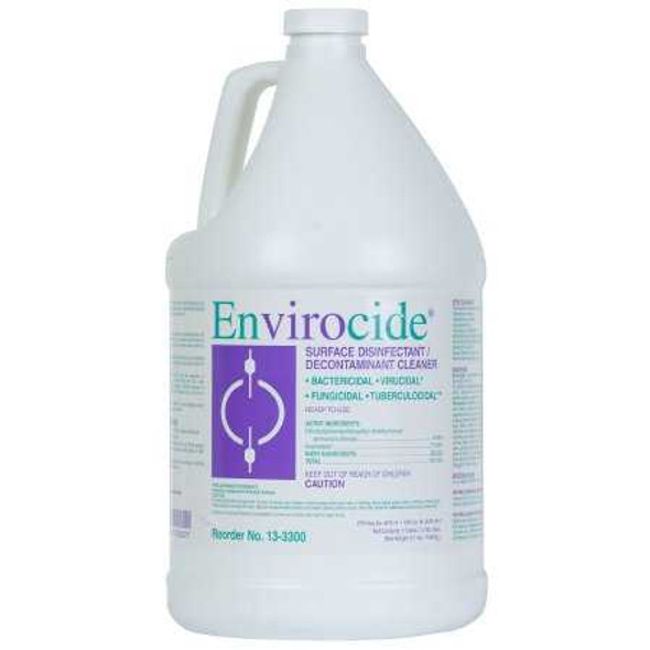 Surface Disinfectant Cleaner Envirocide Liquid 1 gal. Container Manual Pour 13-3300 Case/4 13-3300 METREX 381083_CS