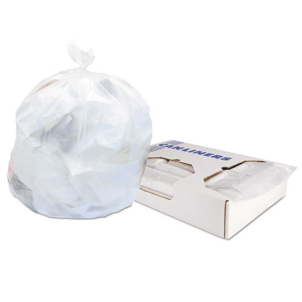 Trash Bag Heritage™ 10 gal. Natural HDPE 6 Mic. 24 x 24 Inch Star Seal Bottom Coreless Roll HERZ4824RNR01 Case of 1000 Z4824RN R01 Heritage™ 707391_CS