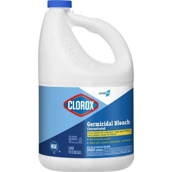 Germicidal Bleach Clorox Liquid Concentrate 121 oz. Container Manual Pour Chlorine Scent 30966 Case/3 30966 SAALFELD REDISTRIBUTION 851614_CS