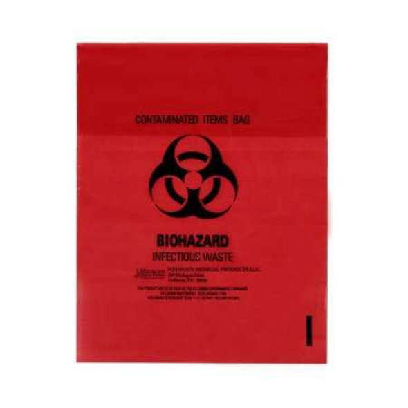 Infectious Waste Bag 11 X 14 Inch Printed 50-42 Case/500 50-42 MEDEGEN MEDICAL PRODUCTS LLC 411464_CS