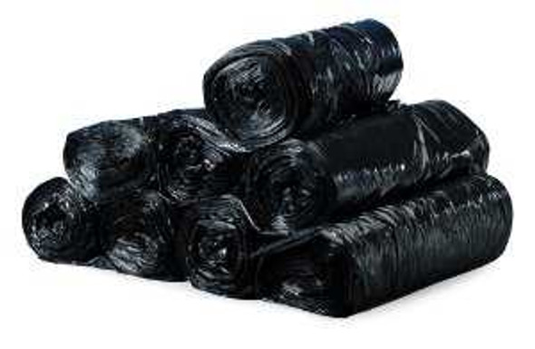 Trash Bag Colonial Bag 45 gal. Black HDPE 16 Mic. 40 x 48 Inch X-Seal Bottom Coreless Roll HCR48XB Case of 10 HCR48XB Colonial Bag 854533_CS