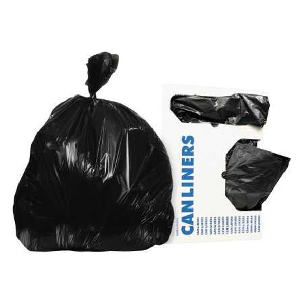 Trash Bag Heritage™ 45 gal. Black HDPE 22 Mic. 40 x 48 Inch Star Seal Bottom Coreless Roll HERZ8048WKR01 Case of 6 Z8048WK R01 Heritage™ 679267_CS