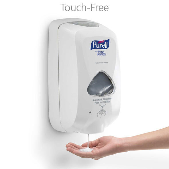 Hand Hygiene Dispenser Purell® TFX™ Dove Gray Plastic Touch Free 1200 mL Wall Mount 2720-12 Case of 12 20-Dec Purell® TFX™ 562037_CS