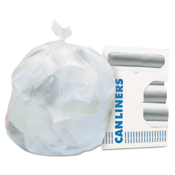 Trash Bag Heritage™ 33 gal. Natural HDPE 16 Mic. 33 x 40 Inch Star Seal Bottom Coreless Roll HERZ6640VNR01 Case of 10 Z6640VN R01 Heritage™ 709136_CS