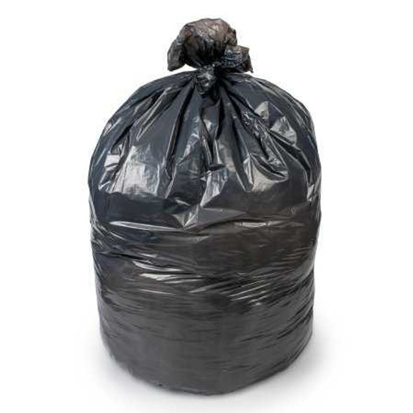 Trash Bag Colonial Bag 60 gal. Black LLDPE 0.65 mil 38 x 58 Inch X-Seal Bottom Flat Pack CXB58AH Case of 200 CXB58AH Colonial Bag 863516_CS