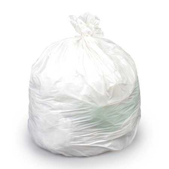 Trash Bag Tuff LLDPE Extra Heavy Duty White 45 gal. 0.75 Mil. 40 X 46 Inch Twist Tie X-Seal Bottom Flat Pack XPW46X Case/100 XPW46X COLONIAL BAG CORPORATION 854545_CS