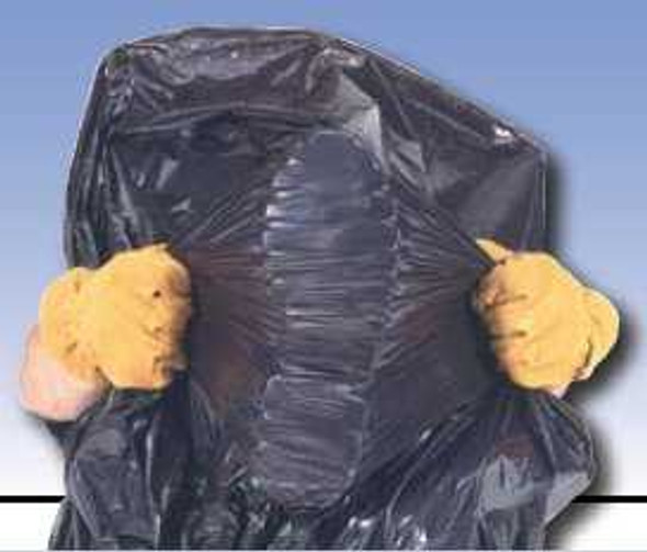 Trash Bag Colonial Bag LLDPE Heavy Duty Clear 40 - 45 gal. 0.65 Mil. 40 X 46 Inch Twist Tie X-Seal Bottom Flat Pack CXC46H Case/125 CXC46H COLONIAL BAG CORPORATION 678155_CS