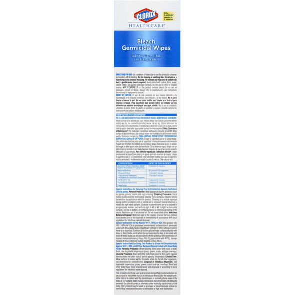 Surface Disinfectant Clorox Wipe 50 Count Box Manual Pull Floral Scent 31424 Case/300 31424 SAALFELD REDISTRIBUTION 996100_CS