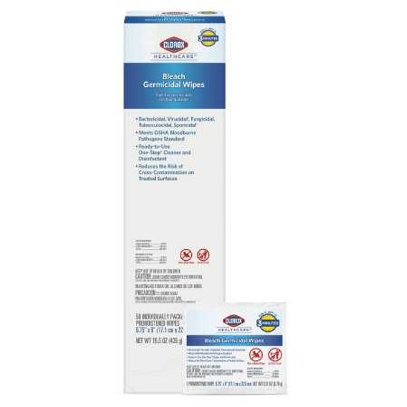 Surface Disinfectant Clorox Wipe 50 Count Box Manual Pull Floral Scent 31424 Case/300 31424 SAALFELD REDISTRIBUTION 996100_CS