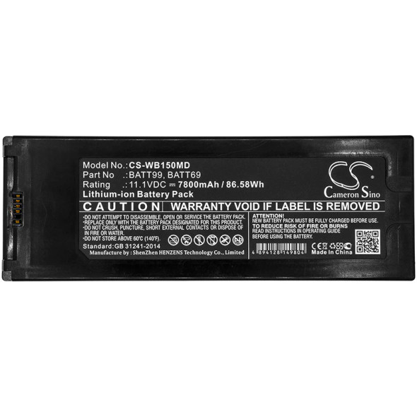 Diagnostic Battery Pack Welch Allyn® Lithium Iom For Connex 6000 Vital Signs Monitor BATT99 Each/1