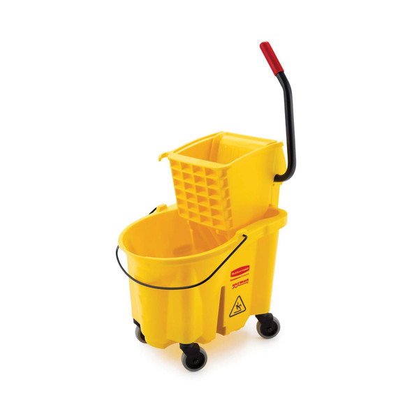 Mop Bucket with Wringer Rubbermaid 26 Quart Yellow FG748000YEL Each/1 FG748000YEL SAALFELD REDISTRIBUTION 986797_EA