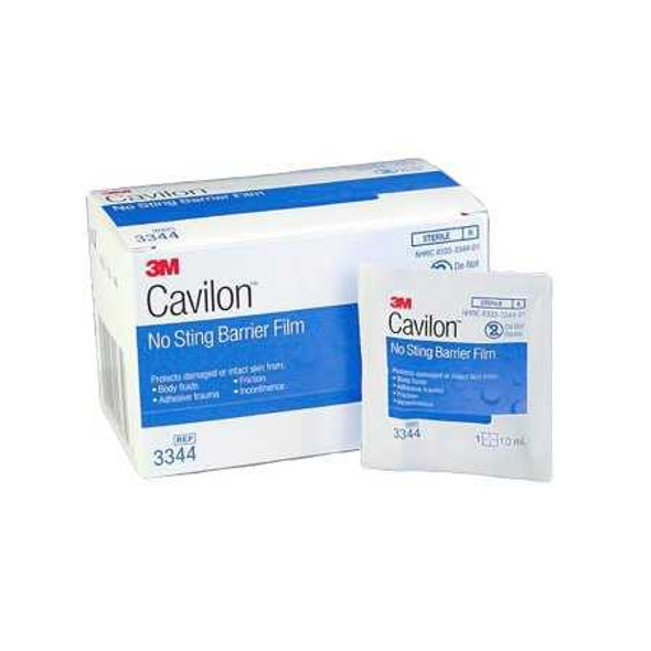 Barrier Film Wipe Cavilon Hexamethyldisiloxane Isooctane Acrylate Terpolymer Polyphenylmethylsiloxane Copolymer Wipe 1 mL Sterile 3344 Each/1 3344 3M 1050201_EA