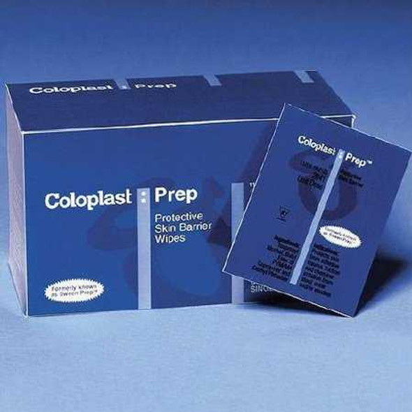 Skin Barrier Wipe Coloplast® Prep™ 50 to 75% Strength Propan-2-ol Individual Packet NonSterile 2041 Box of 54 2041 Coloplast® Prep™ 170352_BX