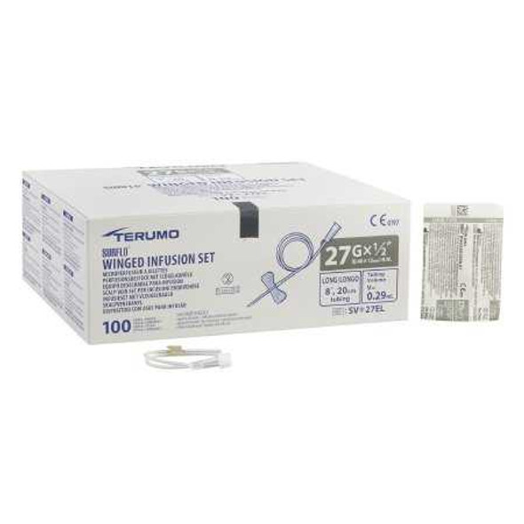 Infusion Set Surflo 27 Gauge 0.5 Inch 8 Inch Tubing Without Port SV 27EL Case/1000 SV*27EL TERUMO CORP. 153233_CS