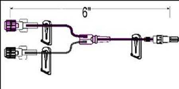 Extension Set 6 Inch Tubing 0.5 mL Priming Volume DEHP-Free B1001 Each/1 B1001 I.C.U. MEDICAL 678496_EA