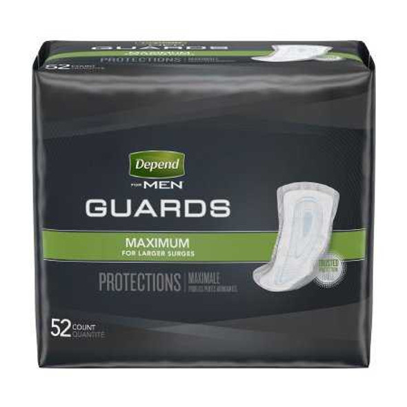 Bladder Control Pad Depend Guards for Men 12 Inch Length Heavy Absorbency Absorb-Loc Male Disposable 13792 BG/52 13792 KIMBERLY CLARK PROFESSIONAL & 764551_BG