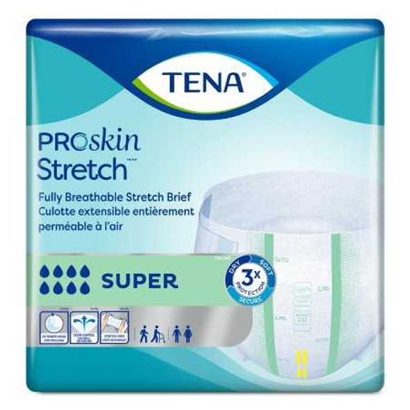 Adult Incontinent Brief TENA Stretch Super Tab Closure Large / X-Large Disposable Heavy Absorbency 67903 Case/2 67903 SCA PERSONAL CARE 670605_CS