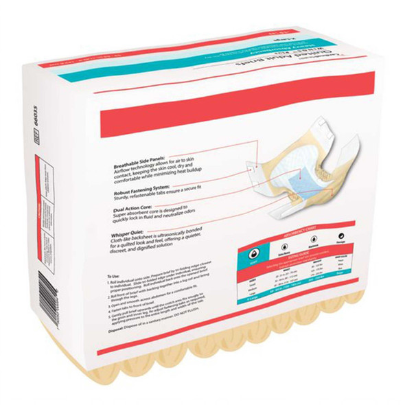 Adult Incontinent Brief Wings Tab Closure X-Large Disposable Heavy Absorbency 66035 BG/15 66035 KENDALL HEALTHCARE PROD INC. 868374_BG