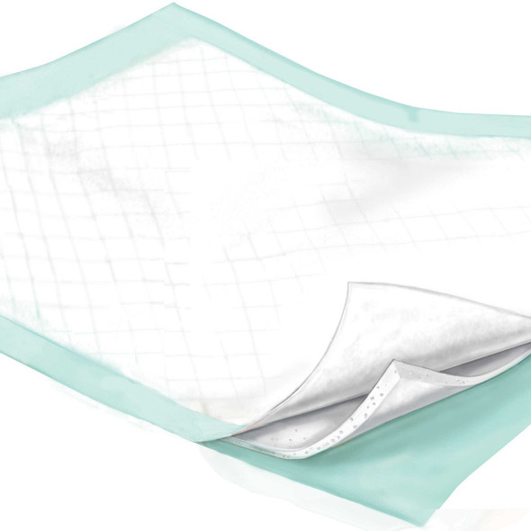 Underpad Wings Plus 36 X 36 Inch Disposable Fluff / Polymer Heavy Absorbency 968 BG/12 968 KENDALL HEALTHCARE PROD INC. 853212_BG