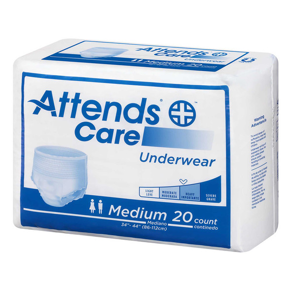 Adult Absorbent Underwear Attends Pull On Regular Disposable Moderate Absorbency APV20 BG/20 APV20 ATTENDS HEALTHCARE PRODUCTS 771656_BG