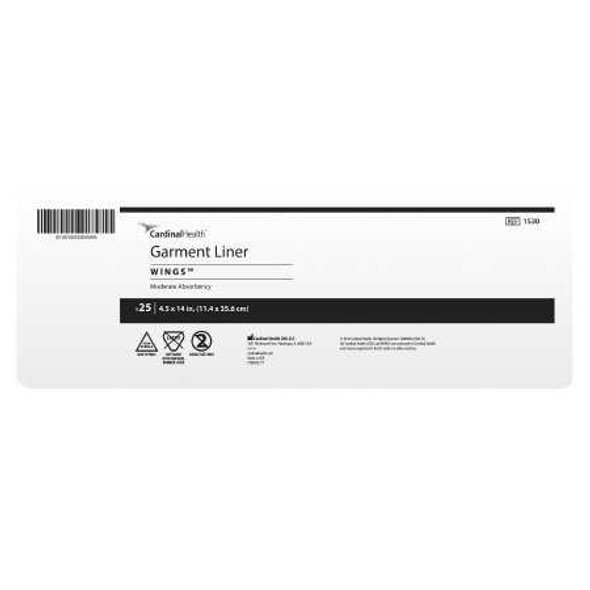 Incontinence Liner Simplicity 14 Inch Length Moderate Absorbency Polymer Unisex Disposable 1530 Case/5 1530 KENDALL HEALTHCARE PROD INC. 208638_CS