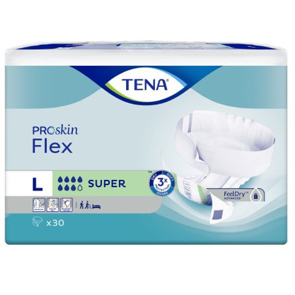 Adult Incontinent Belted Undergarment TENA Flex Super Pull On Size 16 Disposable Heavy Absorbency 67806 Case/3