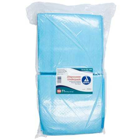 Underpad Dynarex 30 X 36 Inch Disposable Fluff / Polymer Heavy Absorbency 1348 Pack/50 1348 DYNAREX CORP. 826640_PK