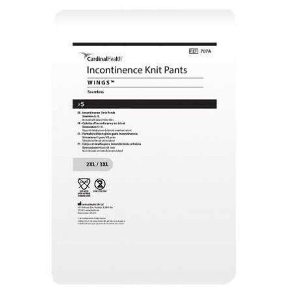 Knit Pant Wings Unisex Knit Weave 2X-Large / 3X-Large Pull On 707A Case/10 707A KENDALL HEALTHCARE PROD INC. 684242_CS