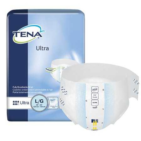 Adult Incontinent Brief TENA Ultra Tab Closure Large Disposable Moderate Absorbency 67351 Bag/1 67351 SCA PERSONAL CARE 580352_BG