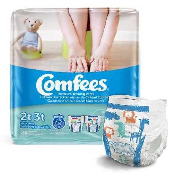 Toddler Training Pants Comfees Pull On 2T - 3T Disposable Moderate Absorbency CMF-B2 Case/156 CMF-B2 ATTENDS HEALTHCARE PRODUCTS 944455_CS