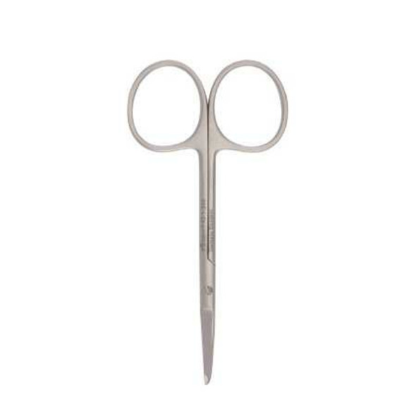 McKesson Argent Suture Scissors Spencer 3-1/2 Inch Surgical Grade Stainless Steel Finger Ring Handle Straight Blunt/Blunt 43-1-346 Each/1 43-1-346 MCK BRAND 487353_EA