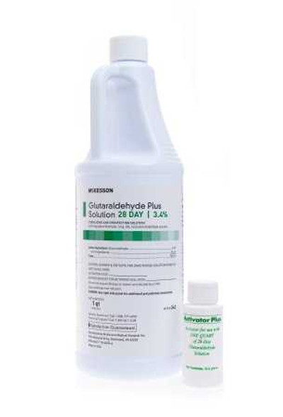 REGIMEN Glutaraldehyde High Level Disinfectant Activation Required Liquid 32 oz. Bottle Max 28 Day Reuse Fruity Scent 343 Each/1 343 MCK BRAND 862478_EA