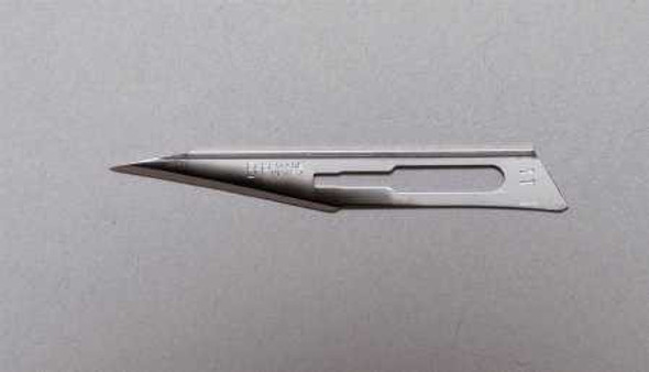 Surgical Blade Bard-Parker® Rib-Back® Carbon Steel No. 11 Sterile Disposable Individually Wrapped 371111 Case of 150 371111 Bard-Parker® Rib-Back® 199989_CS