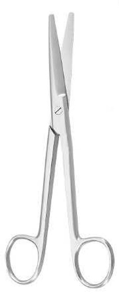 McKesson Argent Dissecting Scissors Mayo 5-1/2 Inch Surgical Grade Stainless Steel NonSterile Finger Ring Handle Straight 43-1-308 Each/1 43-1-308 MCK BRAND 487343_EA