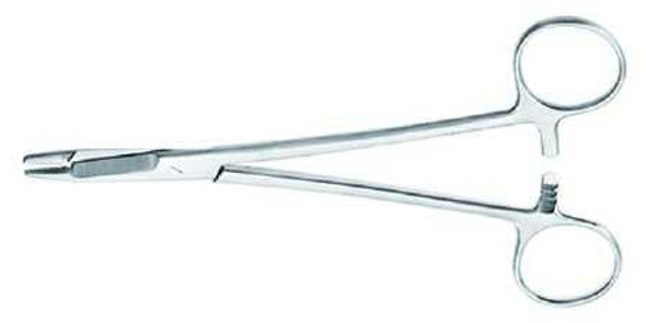 Needle Holder McKesson Argent 6-1/2 Inch Serrated Jaws Ring Handle 43-1-877 Each/1 43-1-877 MCK BRAND 487452_EA