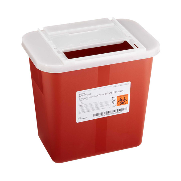 Sharps Container McKesson Prevent 10.25 H X 7 W X 10.5 D Inch 2 Gallon Red Base 047 Case/20 47 MCK BRAND 855063_CS
