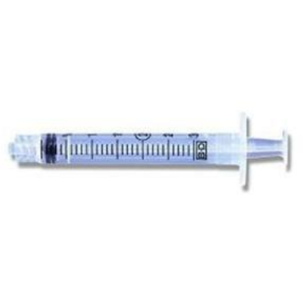 BD Luer-Lok Syringe Only, 3 mL – 309657, Box of 200